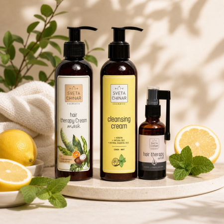 Sağlıklı saç seti Limon, Nane, Lavanta